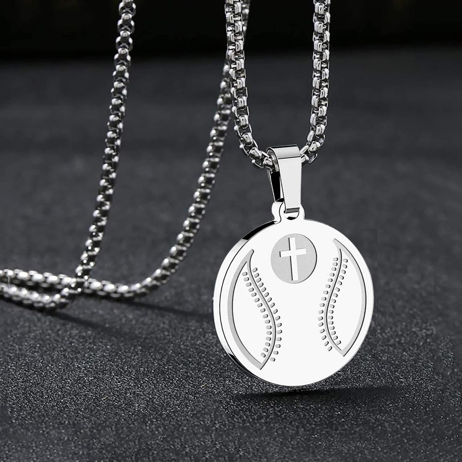 Sports Prayer Pendant Necklace with Philippians 4:13