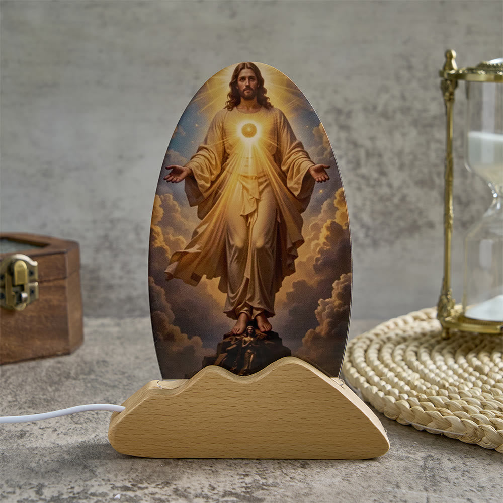 Glowing Divine Radiance Motif Table Lamp Night Light