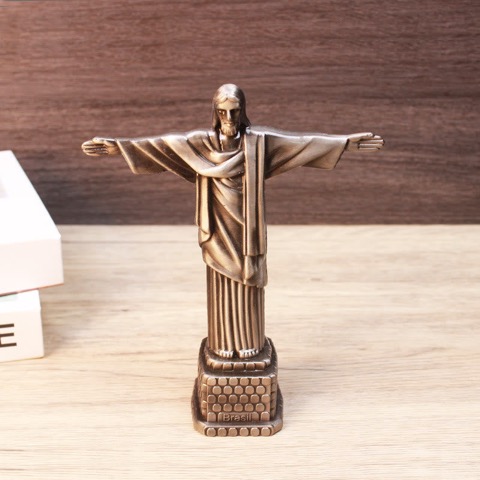 Metal Crafts Jesus Model Ornament - Grey